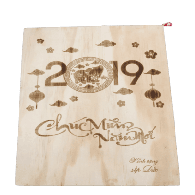 Hộp quà tết gỗ Chivas 12 - Mẫu 1